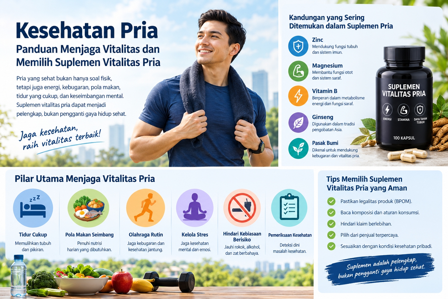 Kesehatan Pria: Panduan Menjaga Vitalitas dan Memilih Suplemen Vitalitas Pria