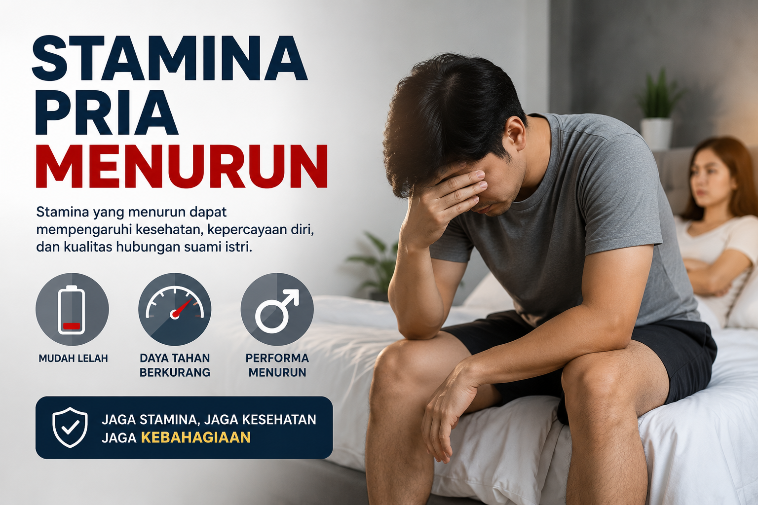 Stamina Pria Menurun Akibat Pola Hidup Malam dan Kurang Tidur
