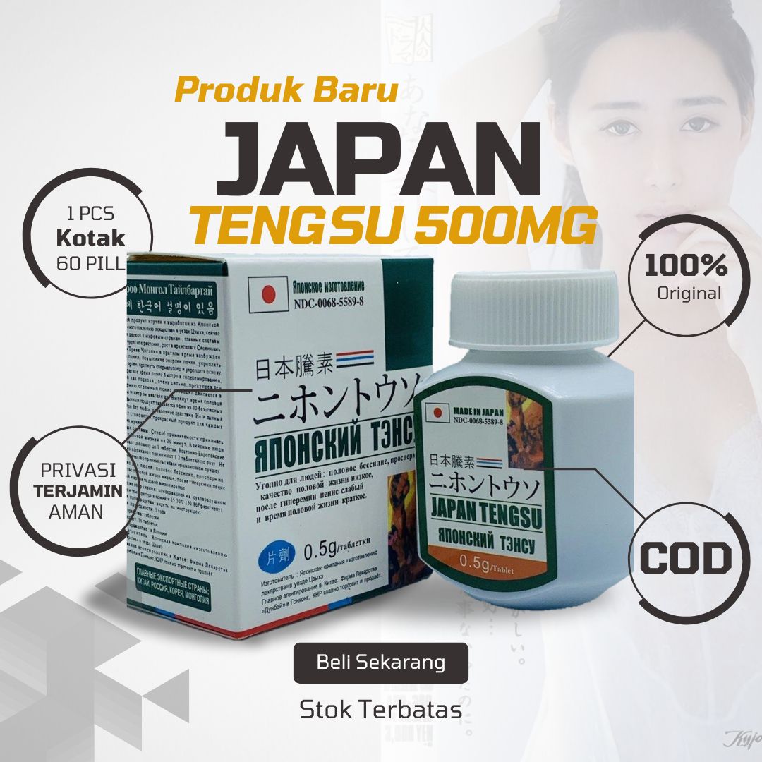 Japan Tengsu Asli Original - Suplemen Herbal Stamina & Vitalitas Pria Dewasa